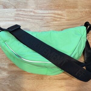 NWT FP Movement Women's Bulls Eye Sling Bag Neon Green